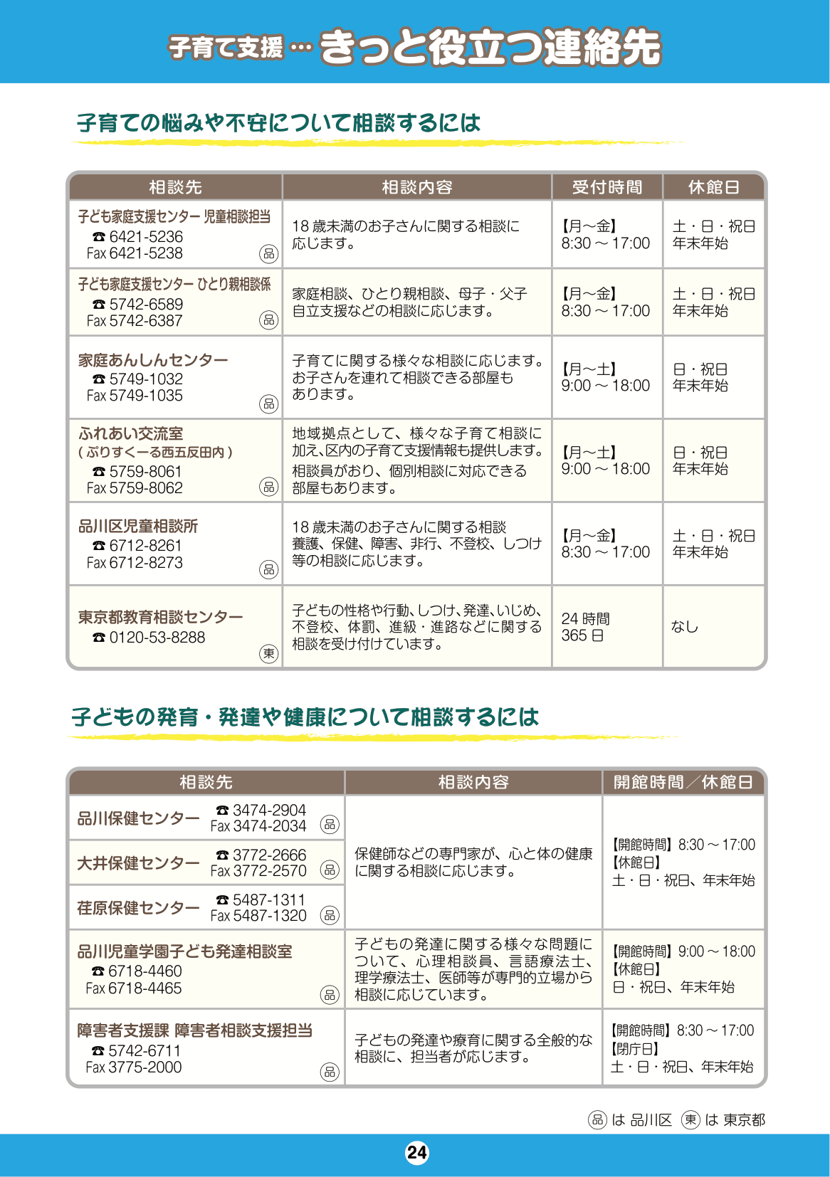 しながわ子育てサポートブック5年生-7年生 ページ26